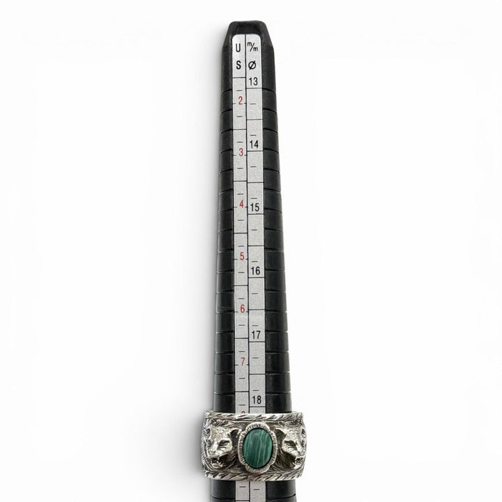 Great GUCCI Ring Arabesque Garden Cat Head Silver AG925 mens 20 461991