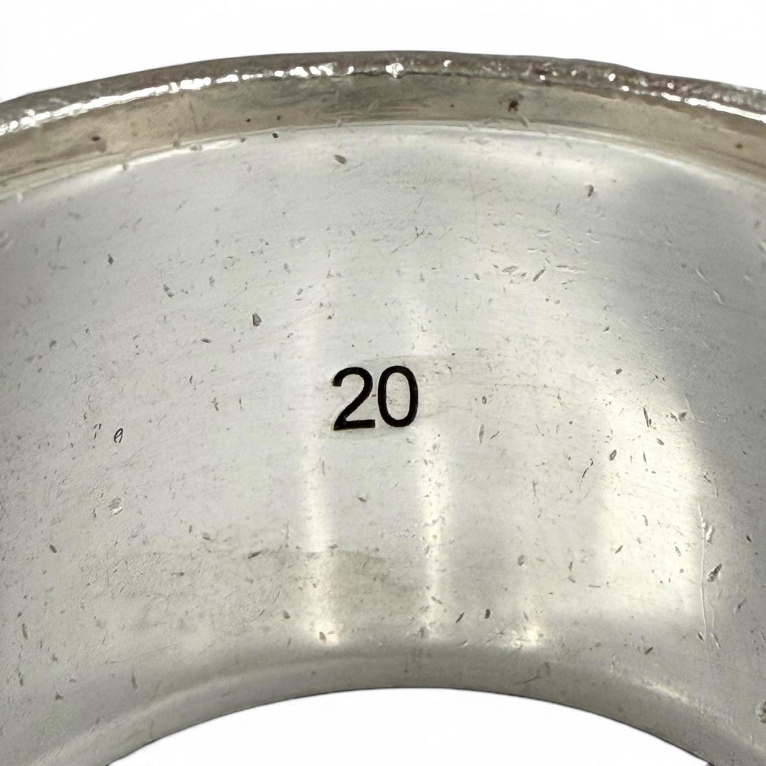 Great GUCCI Ring Arabesque Garden Cat Head Silver AG925 mens 20 461991