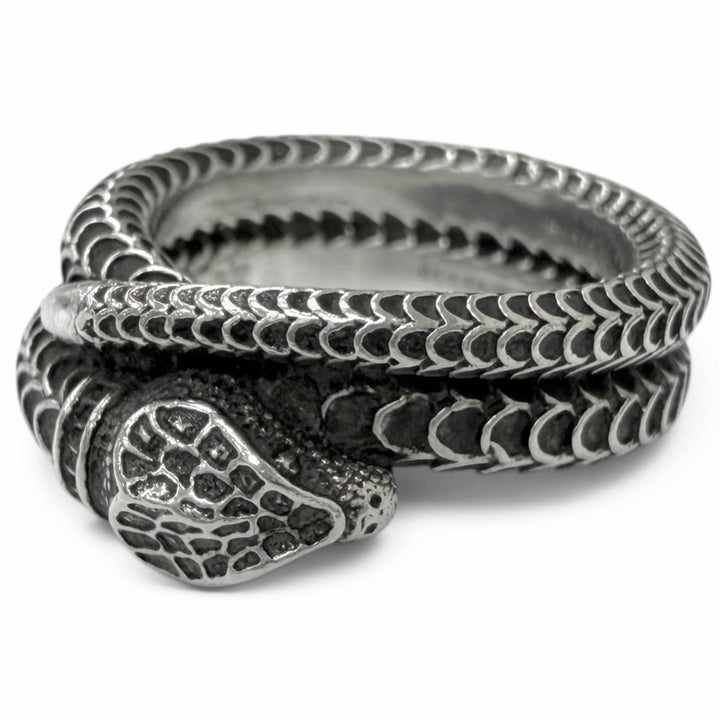 Great GUCCI Ring ring Garden snake Silver SV925 mens 21 577294