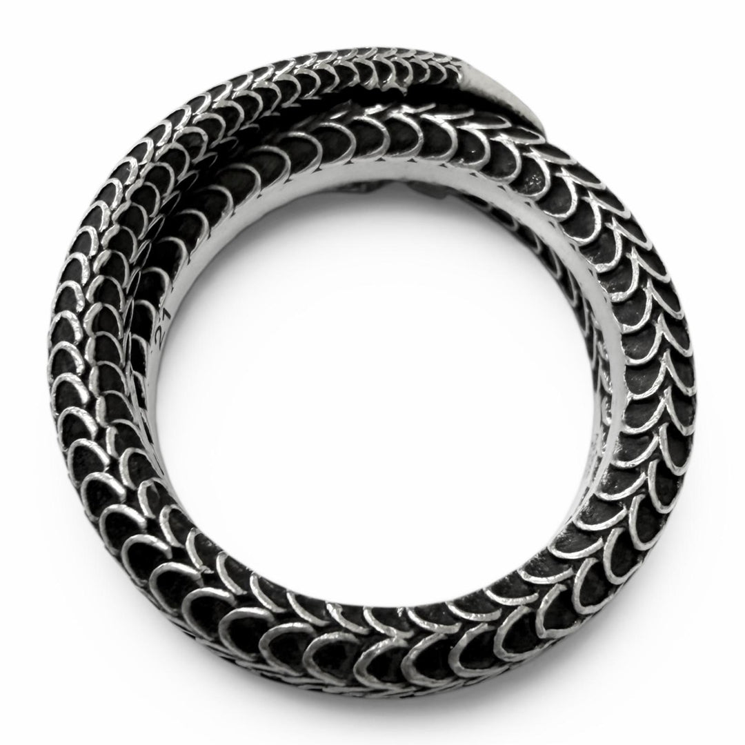 Great GUCCI Ring ring Garden snake Silver SV925 mens 21 577294