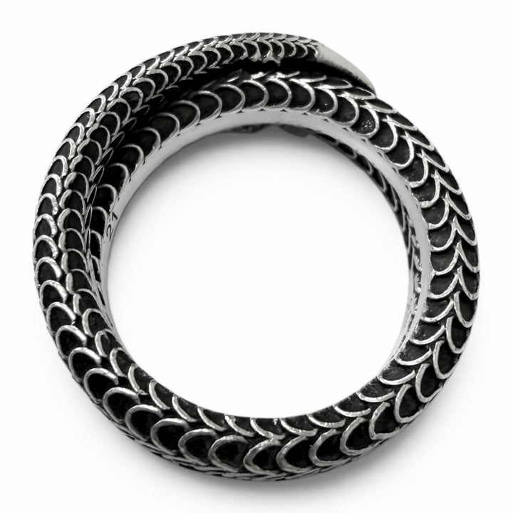 Great GUCCI Ring ring Garden snake Silver SV925 mens 21 577294