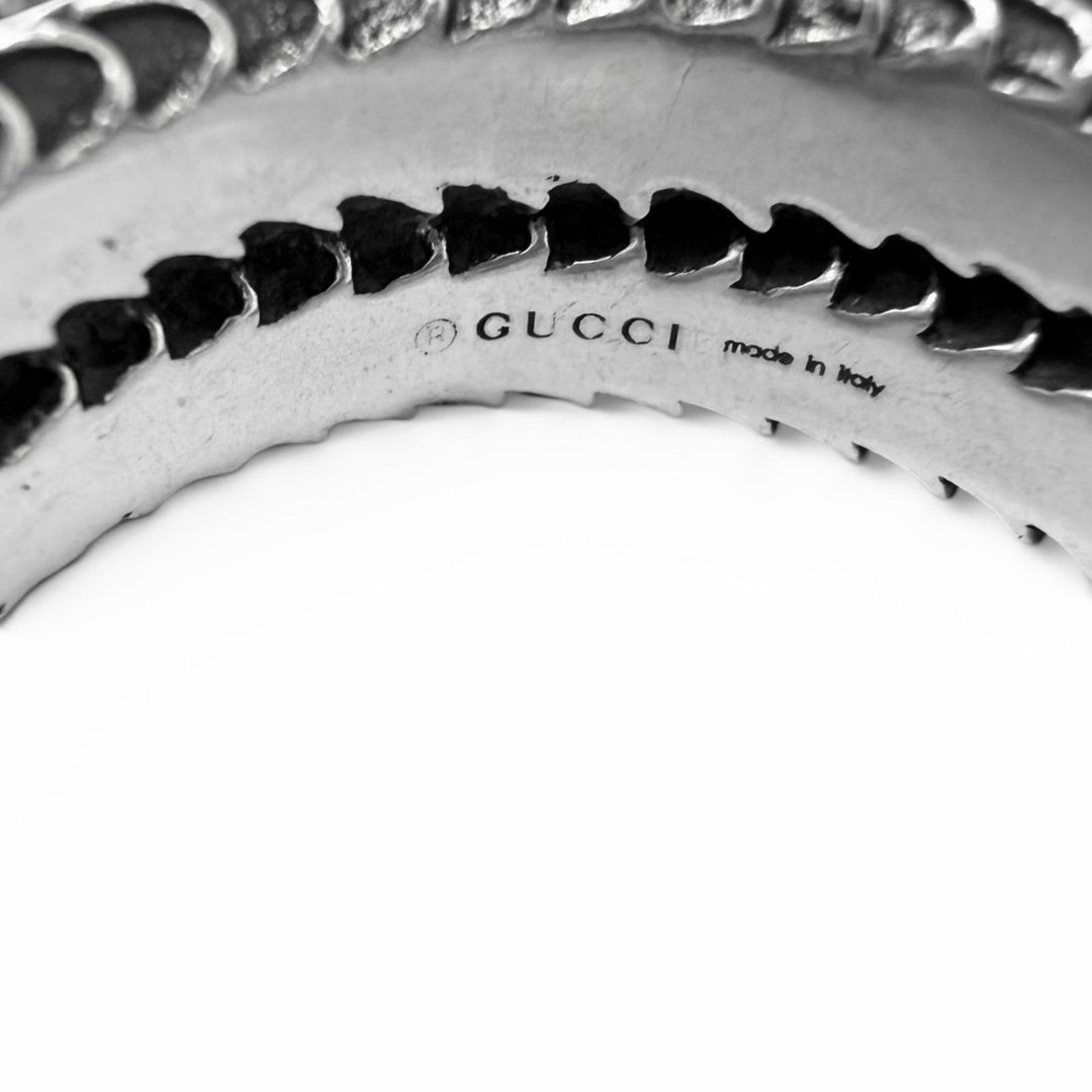 Great GUCCI Ring ring Garden snake Silver SV925 mens 21 577294