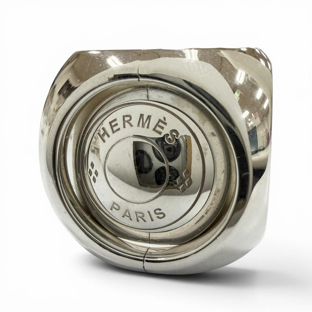 Great HERMES Ring Extra Wide Serie Silver AG925 mens