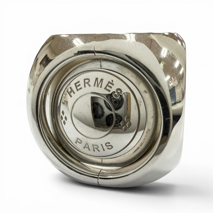 Great HERMES Ring Extra Wide Serie Silver AG925 mens