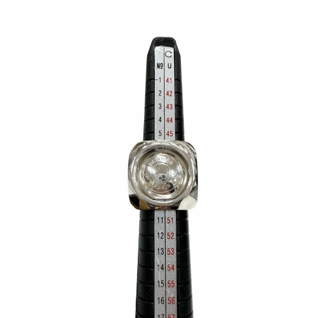 Great HERMES Ring Extra Wide Serie Silver AG925 mens