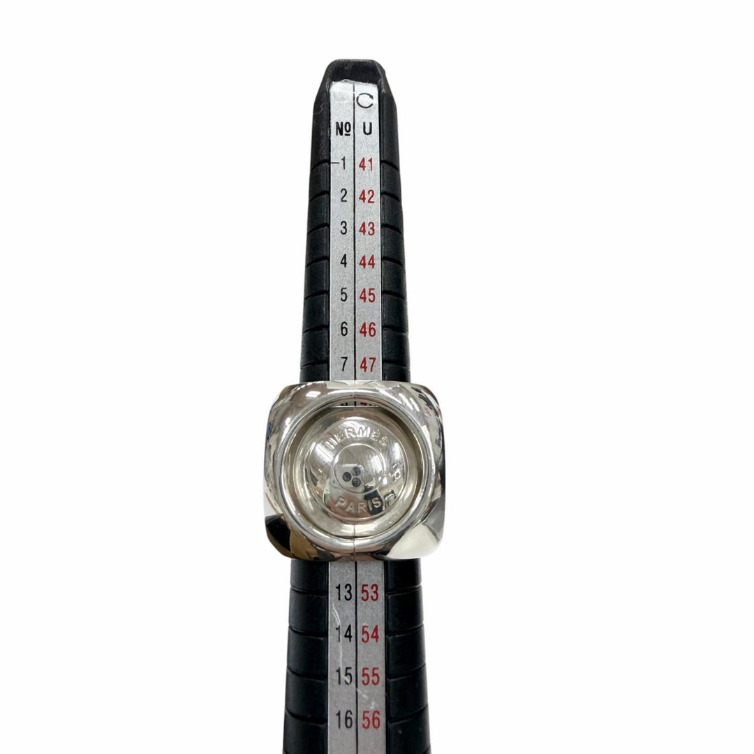 Great HERMES Ring Extra Wide Serie Silver AG925 mens
