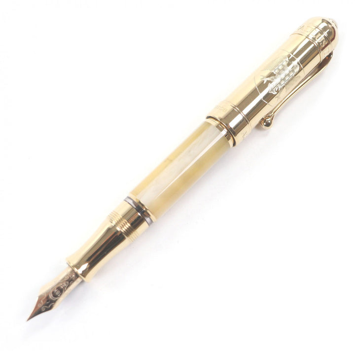 Excellent AURORA fountain pen Pope Limited Edition 2004, 1919 pieces gold