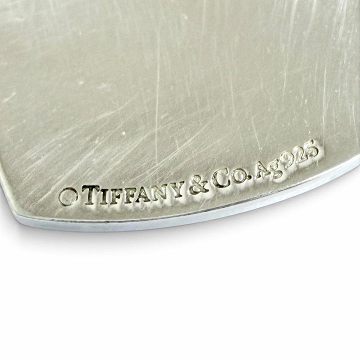 Great TIFFANY&Co. Necklace Heart Tag Wrap Silver AG925 Women