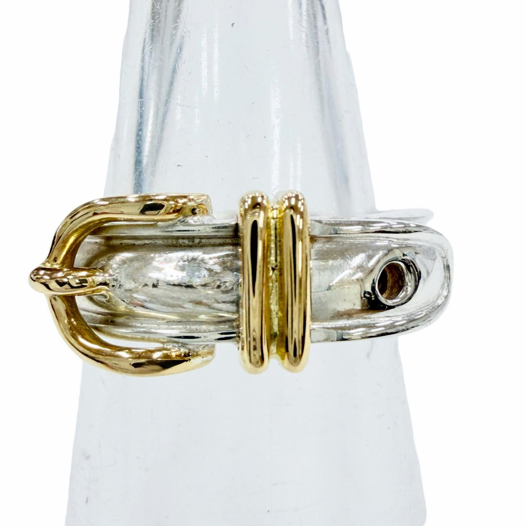 Excellent HERMES Ring ring Santur Ring combination Silver 925 Women