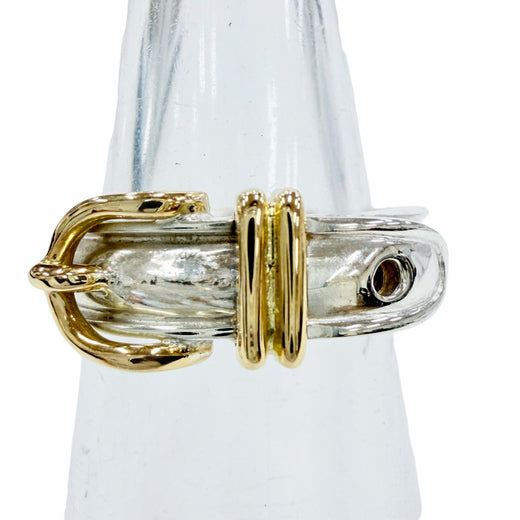 Excellent HERMES Ring ring Santur Ring combination Silver 925 Women