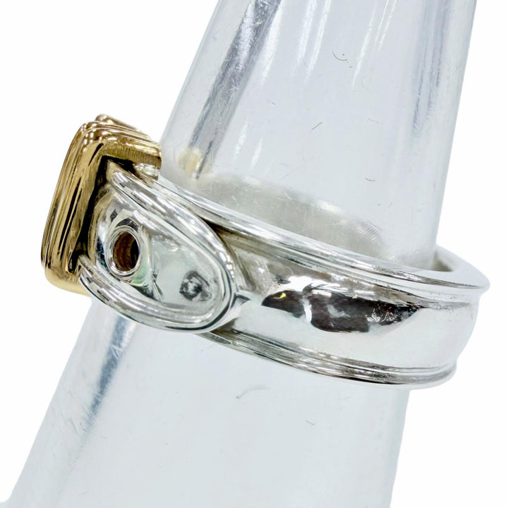 Excellent HERMES Ring ring Santur Ring combination Silver 925 Women