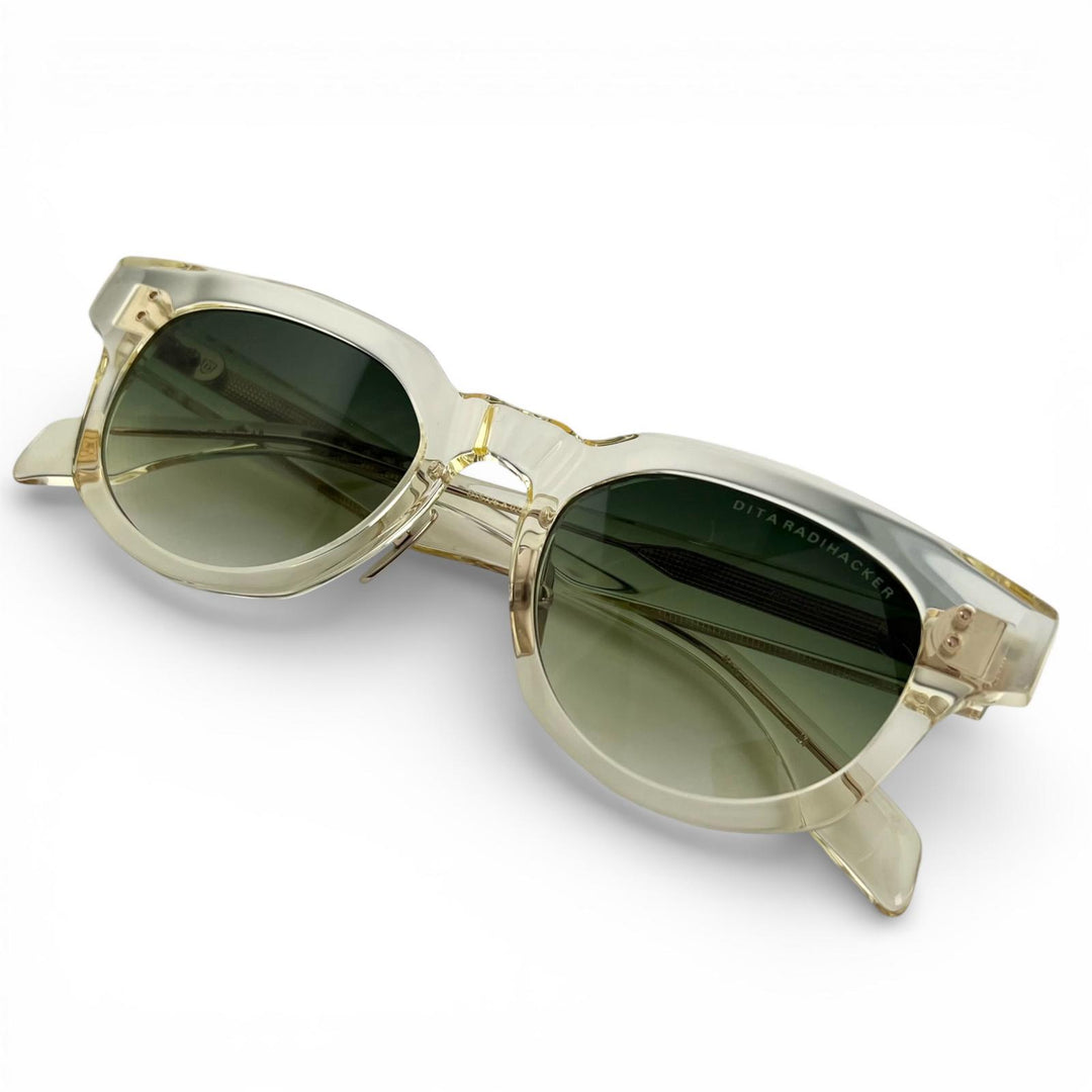 Great DITA sunglasses RADHACKER Green gradient lenses Clear yellow DTS726-A
