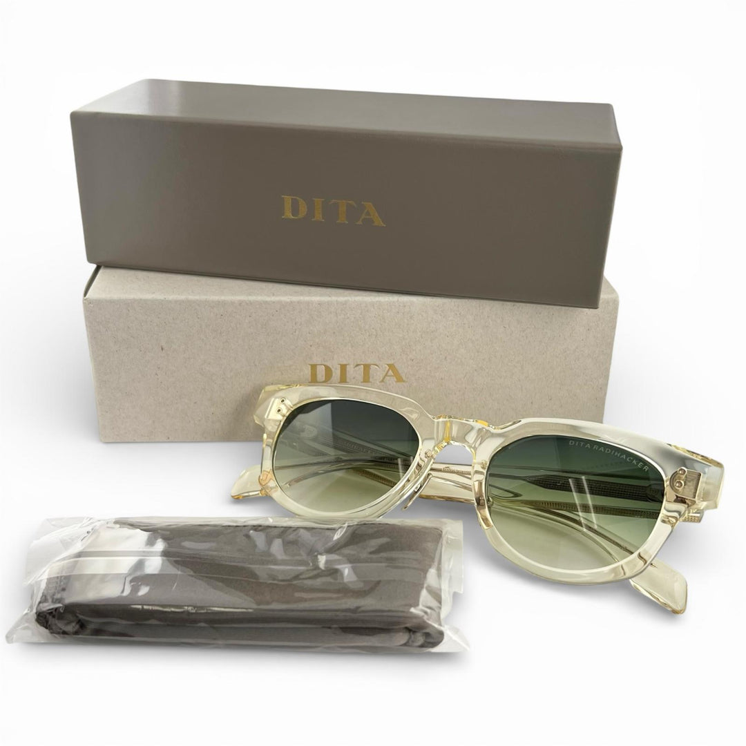 Great DITA sunglasses RADHACKER Green gradient lenses Clear yellow DTS726-A