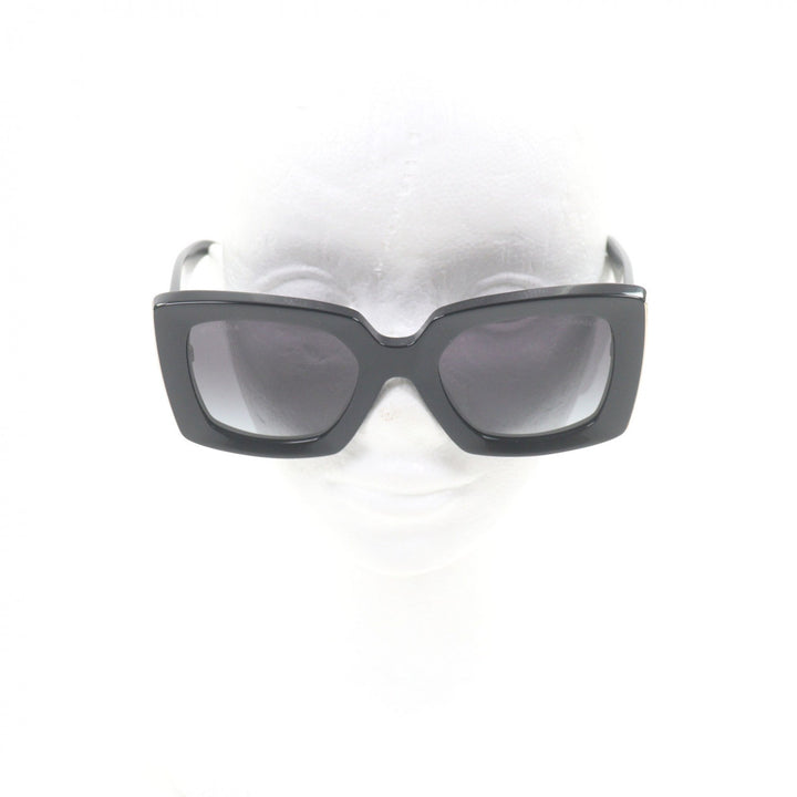 Very Good CHANEL sunglasses COCO Mark Rectangle Shape Eyewear black