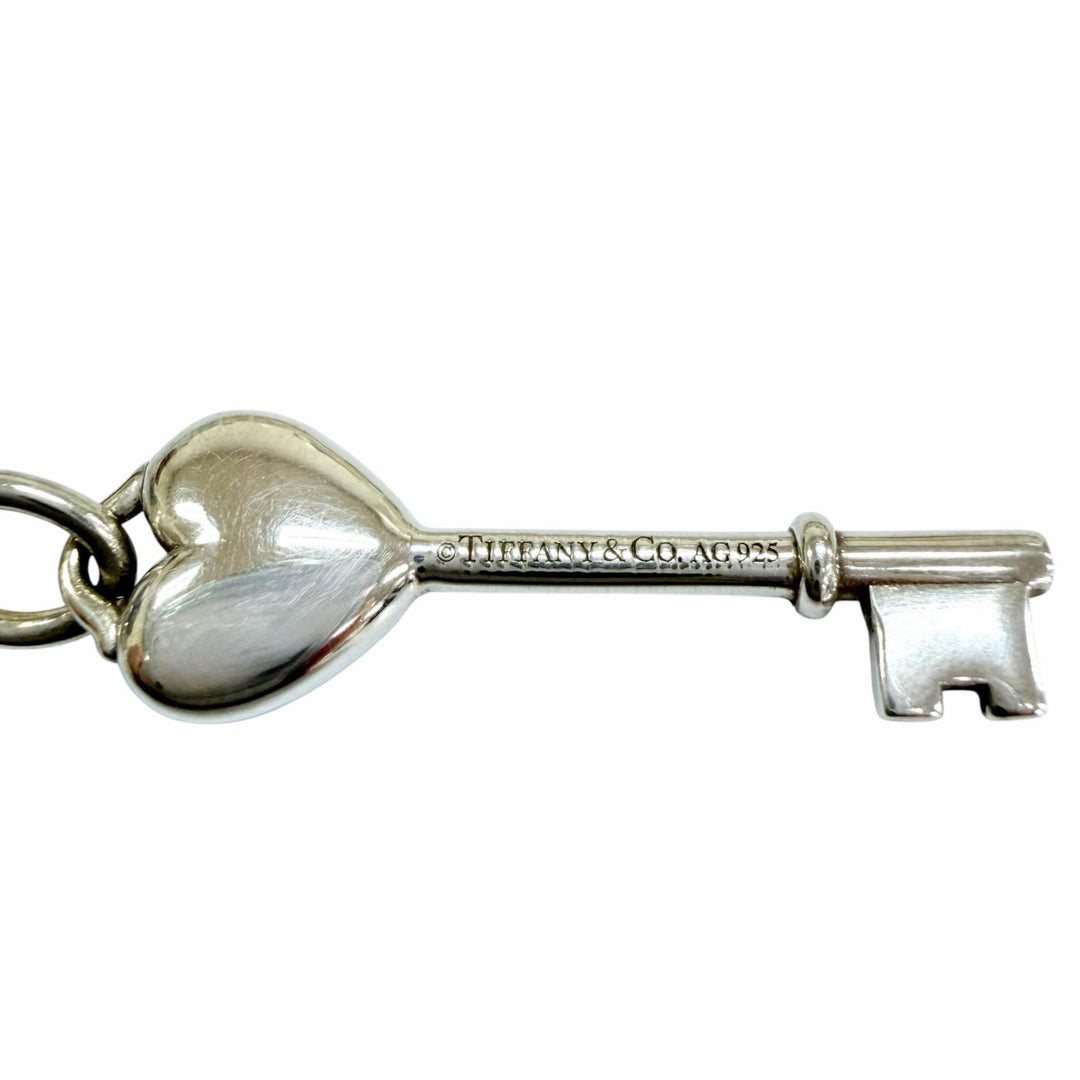 Great TIFFANY&Co. Necklace Heart key Silver AG925 Women