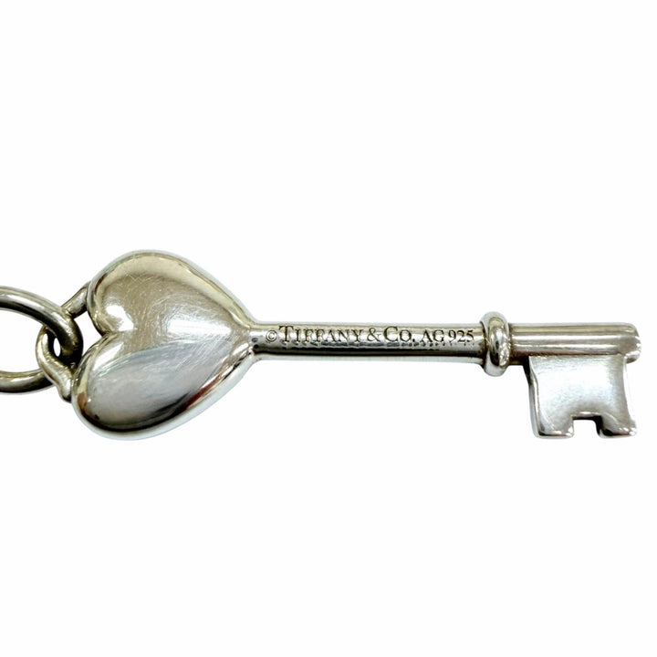 Great TIFFANY&Co. Necklace Heart key Silver AG925 Women