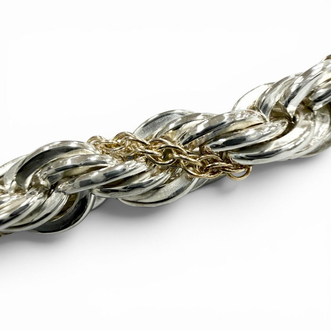 Excellent TIFFANY&Co. Necklace Twist Long Screw Chain Silver 925 mens