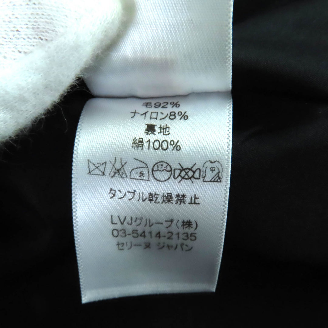 素晴らしいCELINEコートグレーウールレディース34 2 8H28/4904