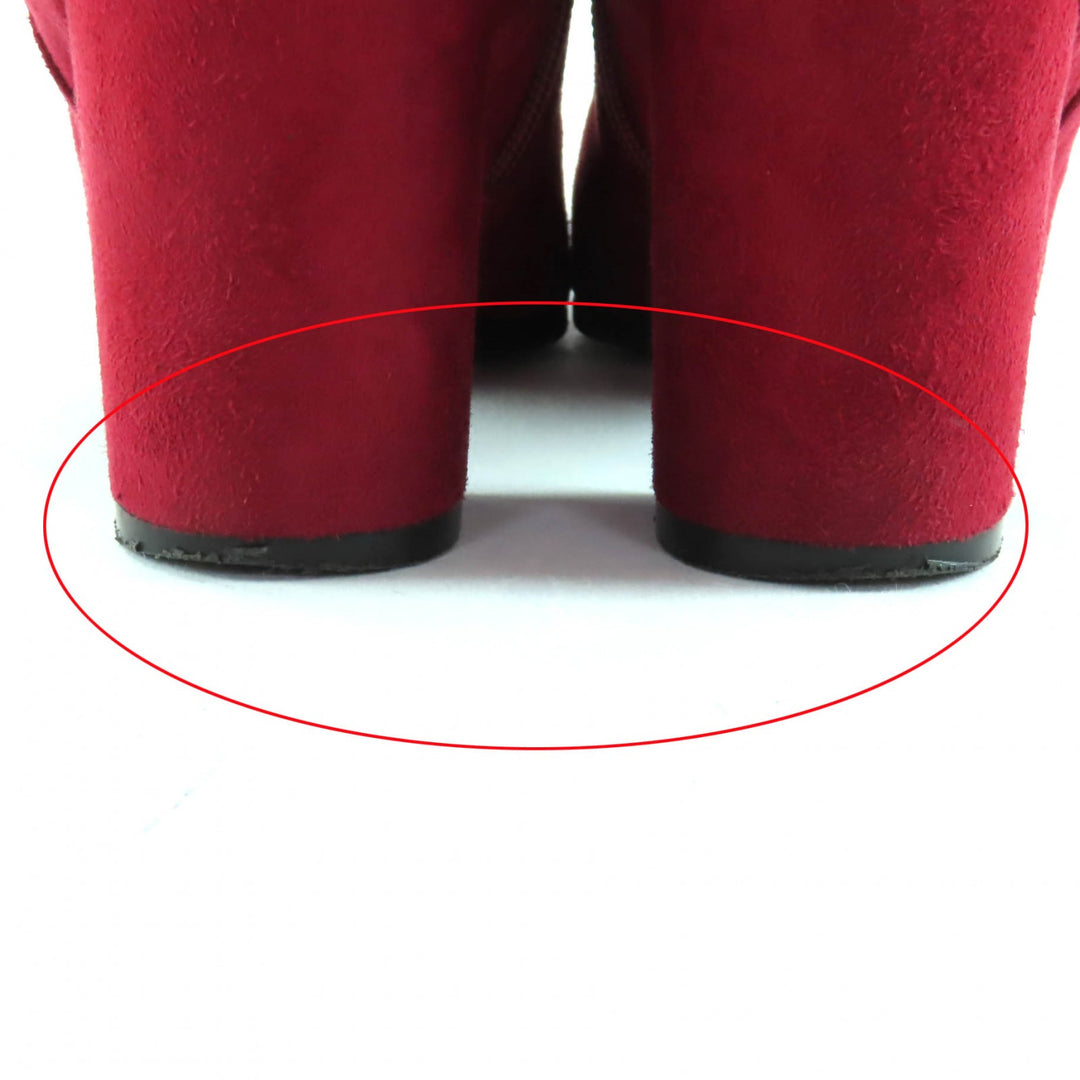 Great HERMES short boots Saint Germain Bordeaux Suede leather Women 35.5