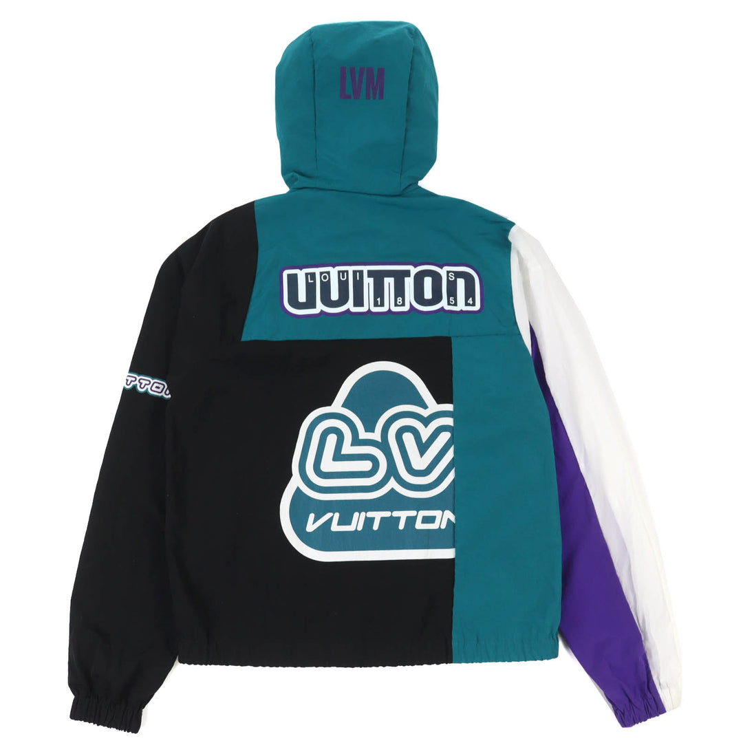 Great LOUIS VUITTON Nylon jacket Patchwork Logo Light Windbreaker 44 1AAHF6