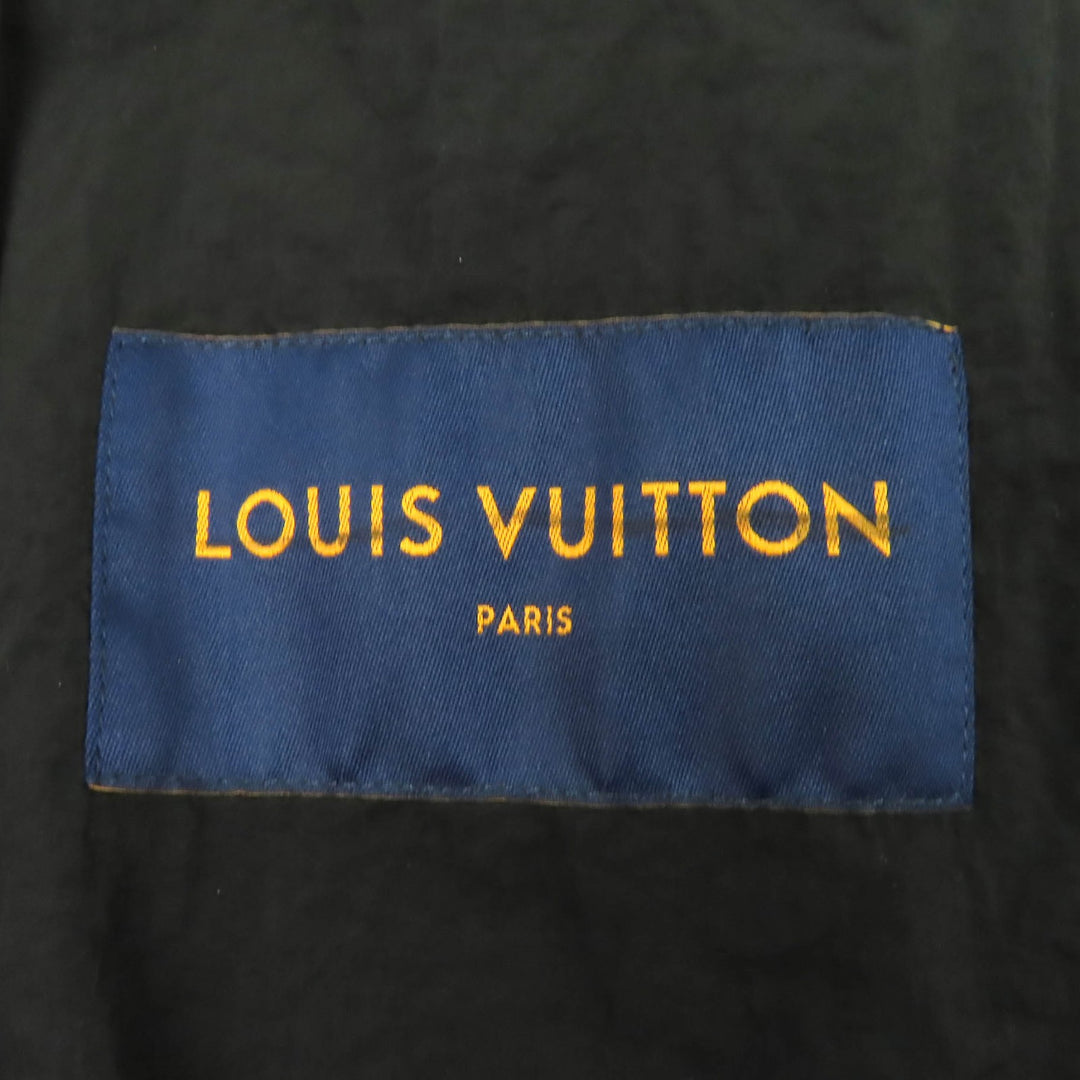 Great LOUIS VUITTON Nylon jacket Patchwork Logo Light Windbreaker 44 1AAHF6