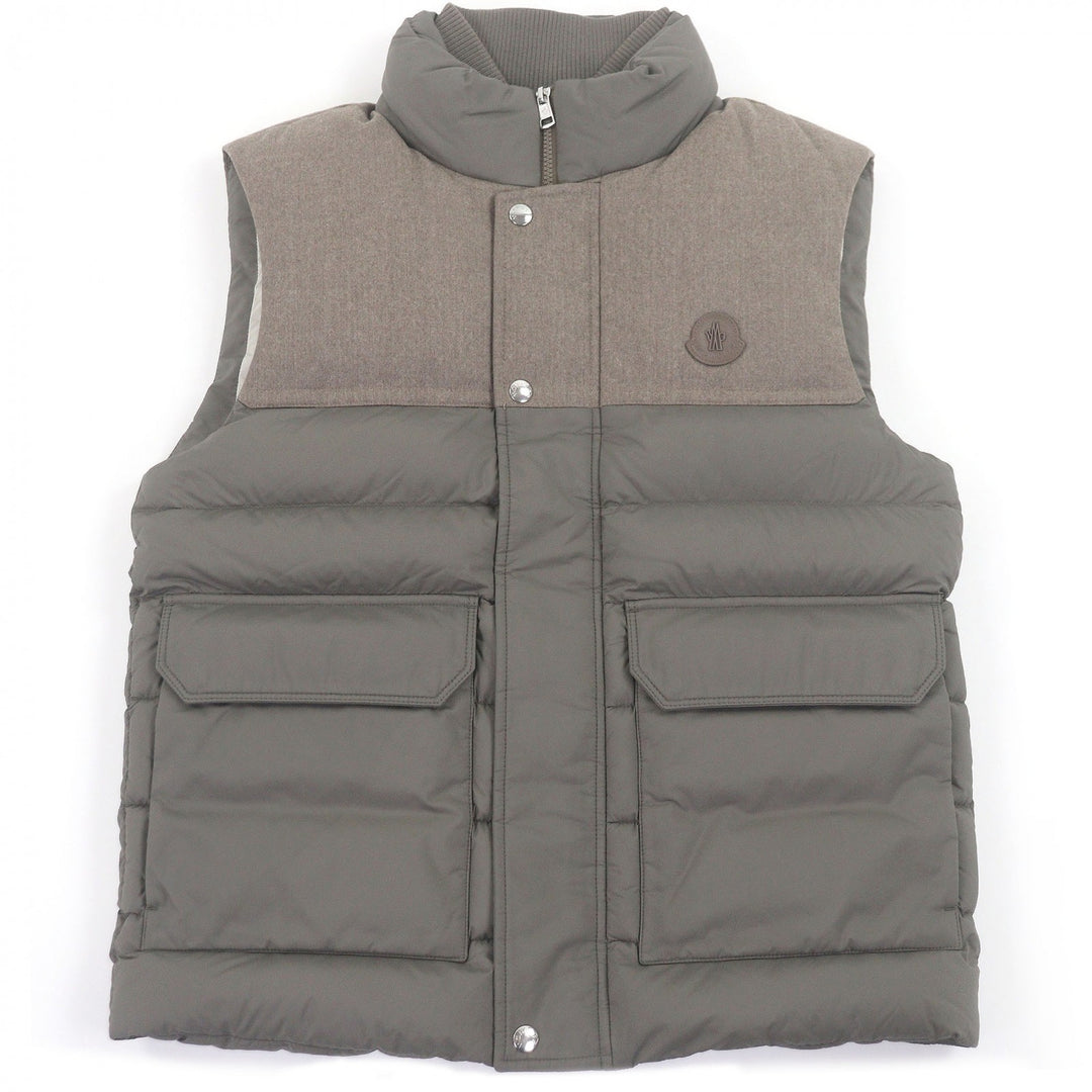Excellent MONCLER Down vest RANCE GIUBBOTTO Logo patch Material switching