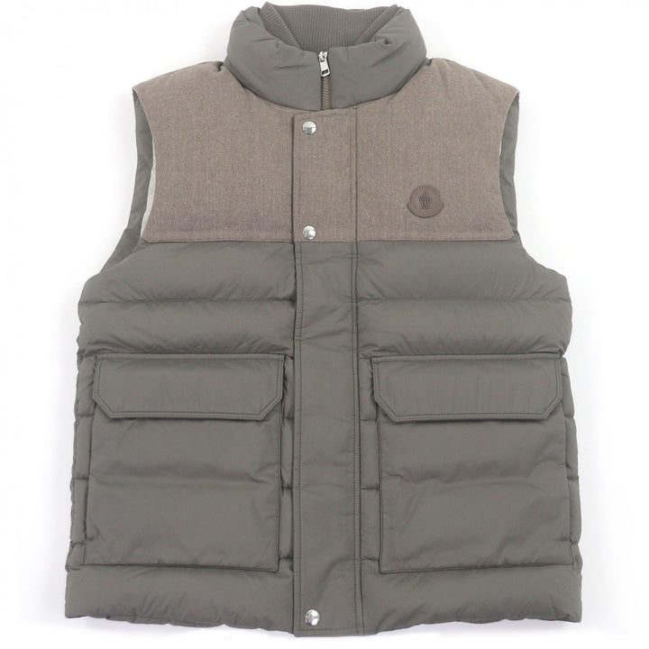 Excellent MONCLER Down vest RANCE GIUBBOTTO Logo patch Material switching