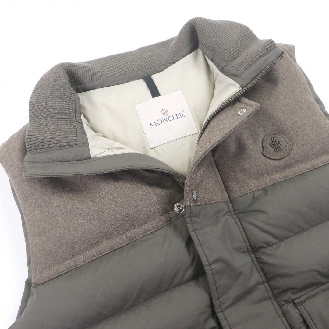 Excellent MONCLER Down vest RANCE GIUBBOTTO Logo patch Material switching