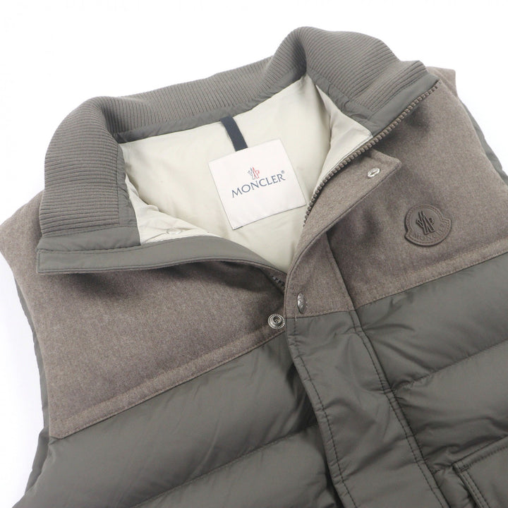 Excellent MONCLER Down vest RANCE GIUBBOTTO Logo patch Material switching