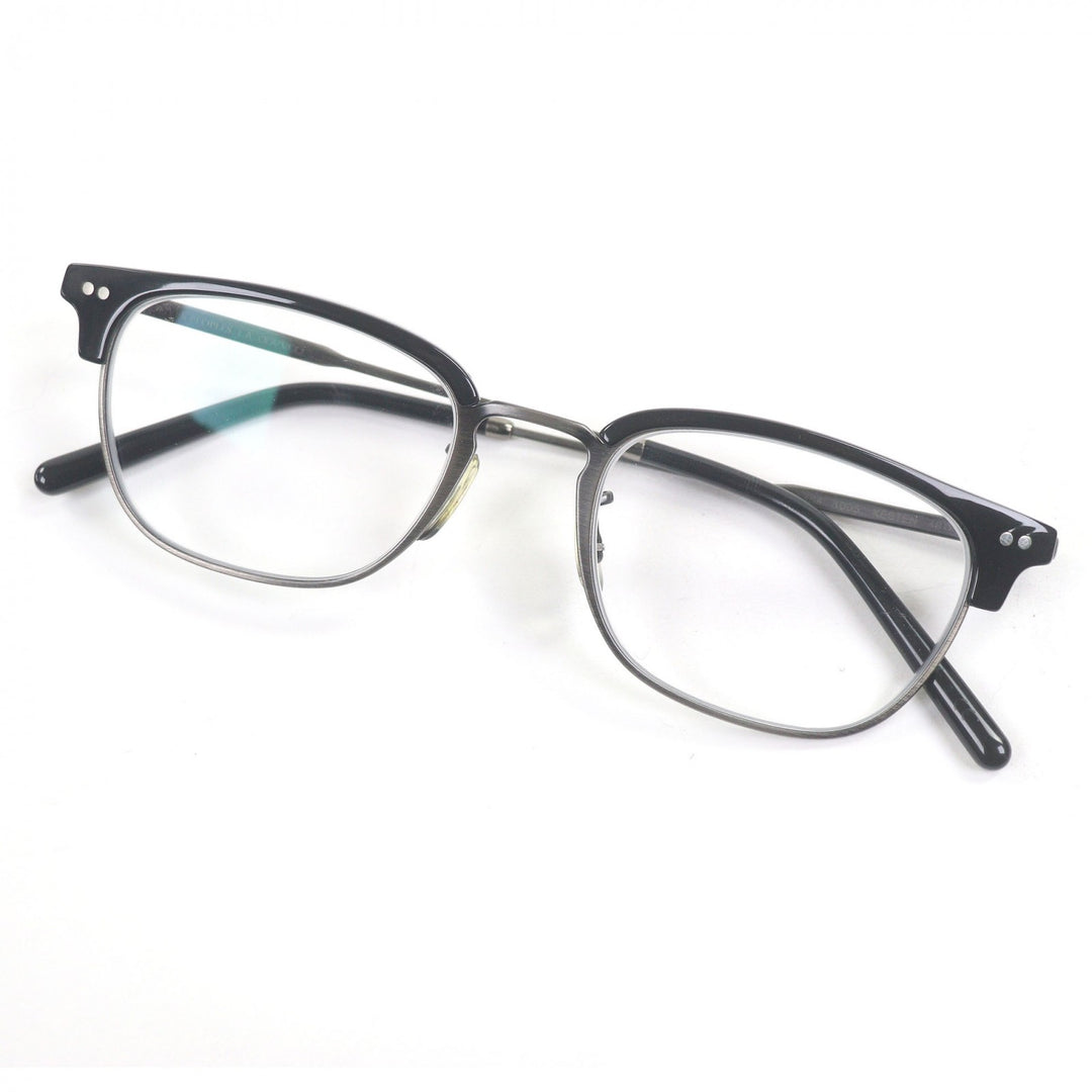 Excellent OLIVER PEOPLES Glasses KESTEN Half rim Black gun metallic