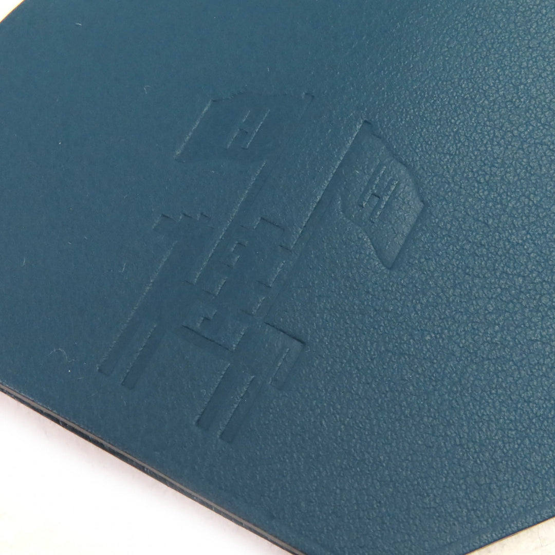 新品 HERMES バッグチャーム イヤーズギフト キークロシェット ネイビー系 レザー レディース