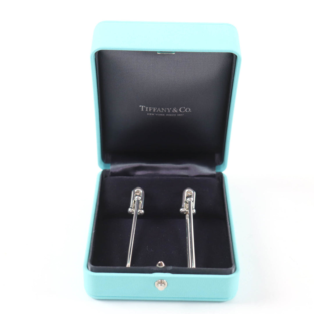 Great TIFFANY&Co. Pierce Double Long Link Pierce Silver 925 Women