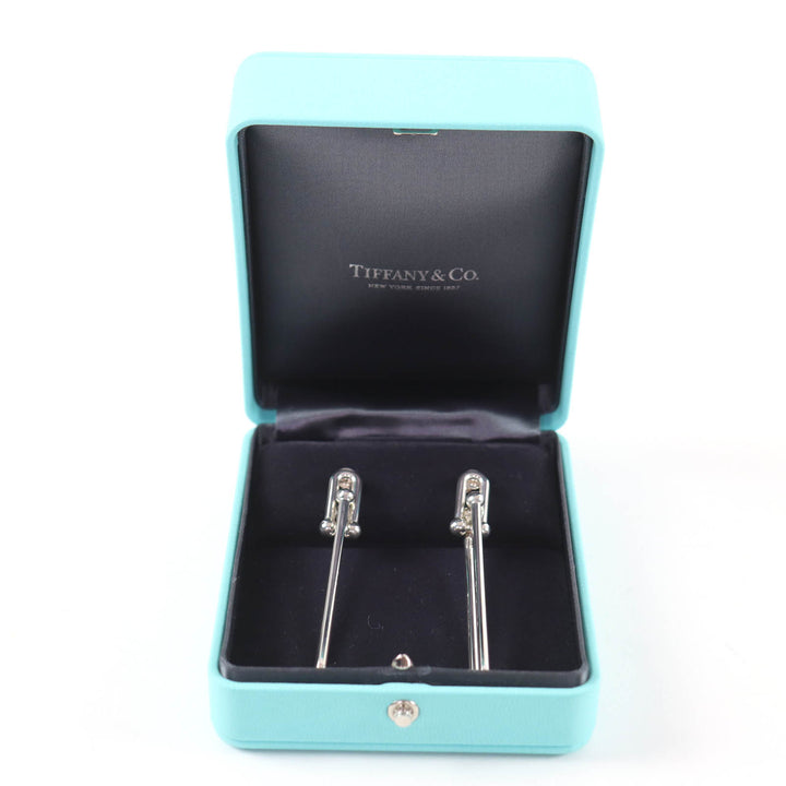Great TIFFANY&Co. Pierce Double Long Link Pierce Silver 925 Women