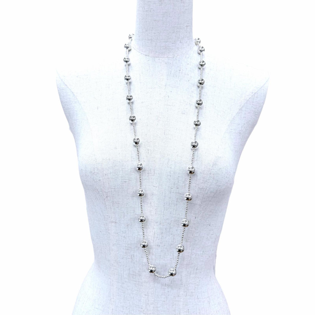 Great TIFFANY&Co. Necklace Ball Chain Necklace Silver 925 Women