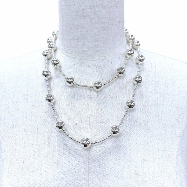 Great TIFFANY&Co. Necklace Ball Chain Necklace Silver 925 Women