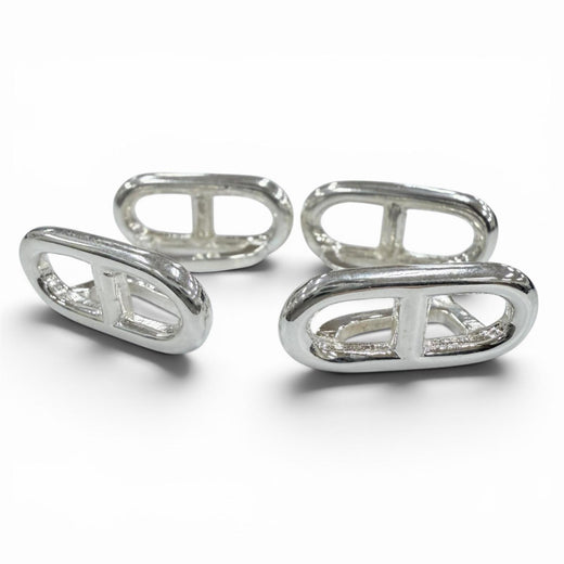 Great HERMES Cufflinks cufflinks Silver 925 mens