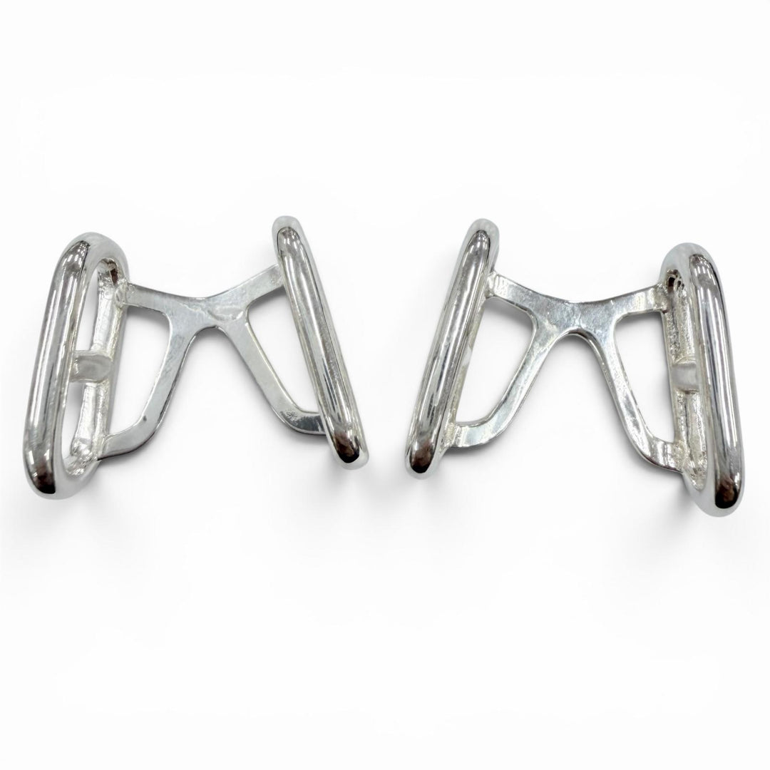 Great HERMES Cufflinks cufflinks Silver 925 mens