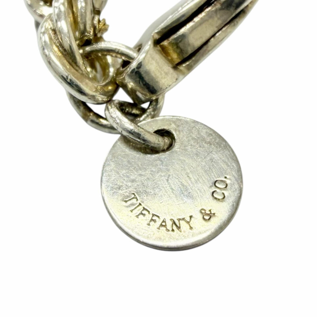 Great TIFFANY&Co. Necklace Twist Chain Screw Combo Silver SV925 mens