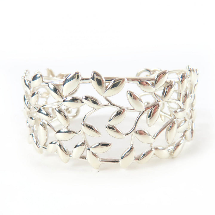 Excellent TIFFANY&Co. Bangle Olive Leaf Cuff Current product Silver AG925