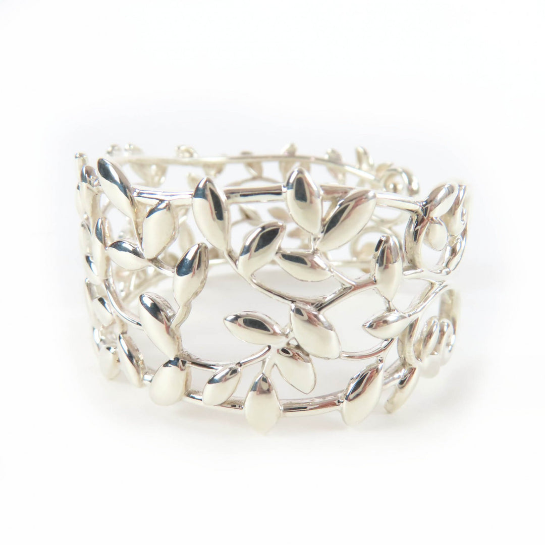 Excellent TIFFANY&Co. Bangle Olive Leaf Cuff Current product Silver AG925