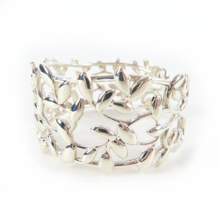 Excellent TIFFANY&Co. Bangle Olive Leaf Cuff Current product Silver AG925