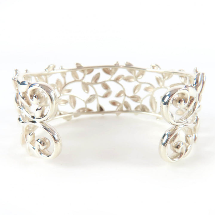 Excellent TIFFANY&Co. Bangle Olive Leaf Cuff Current product Silver AG925
