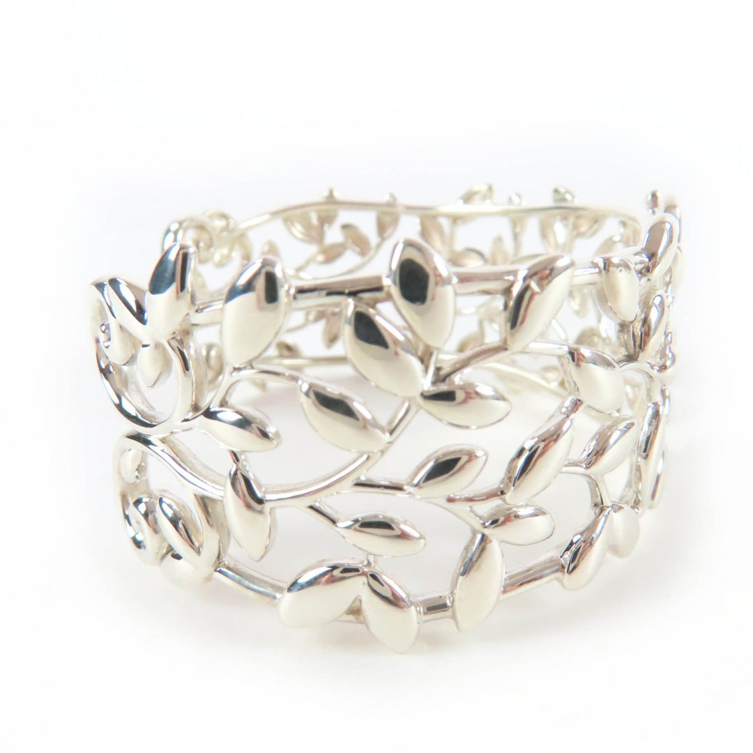 Excellent TIFFANY&Co. Bangle Olive Leaf Cuff Current product Silver AG925