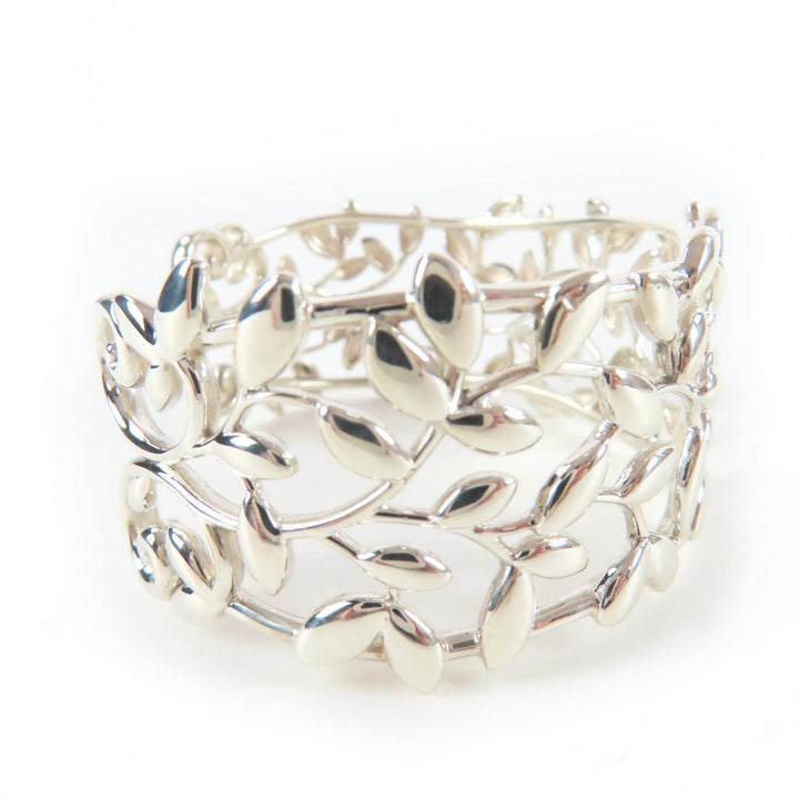 Excellent TIFFANY&Co. Bangle Olive Leaf Cuff Current product Silver AG925