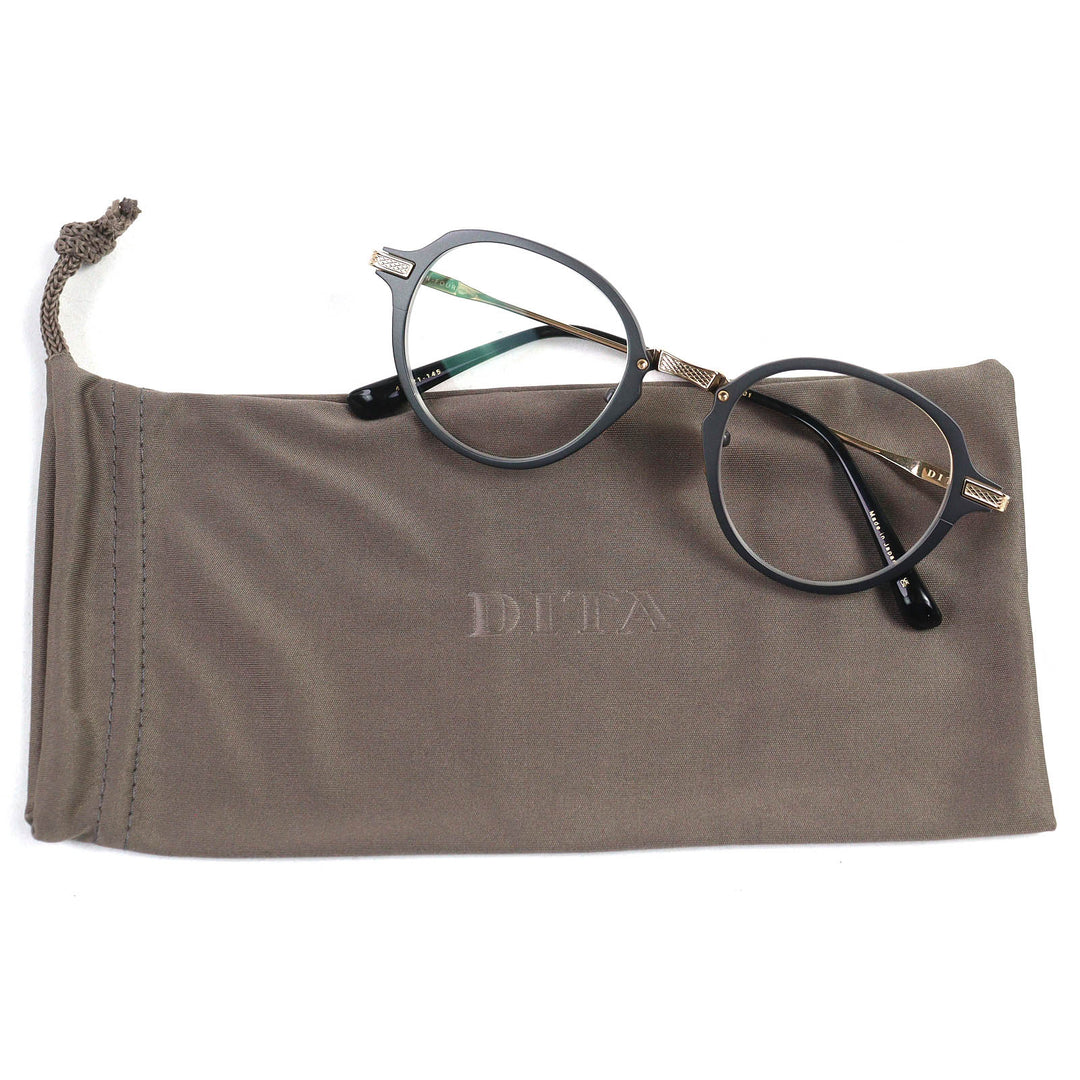 DITA メガネ UNION-FOUR ブラックゴールド メンズ DTX426-A-01 47□21 145 美品