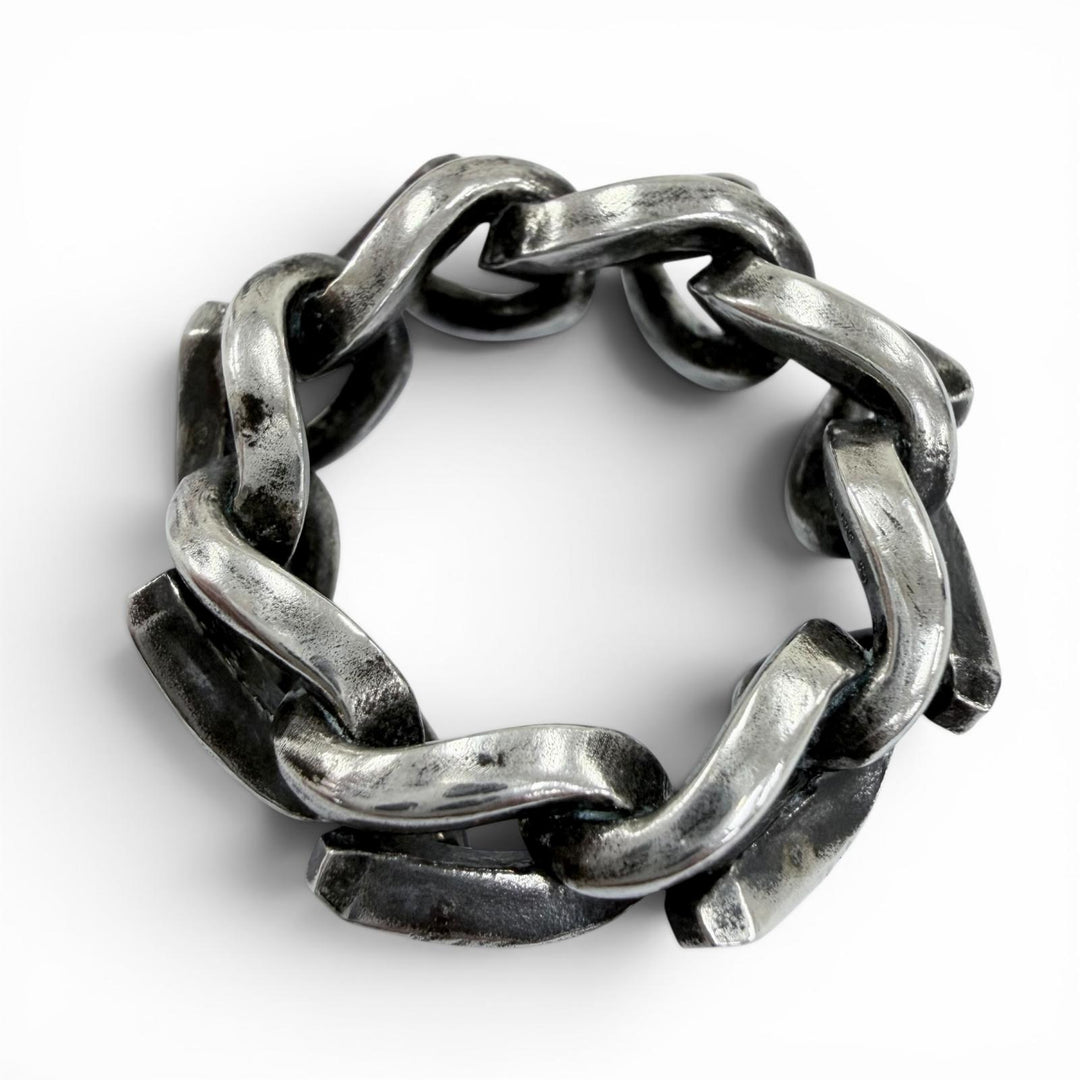 Great TIFFANY&Co. ring Forge Link Ring Current model, antique finish. AG925 50
