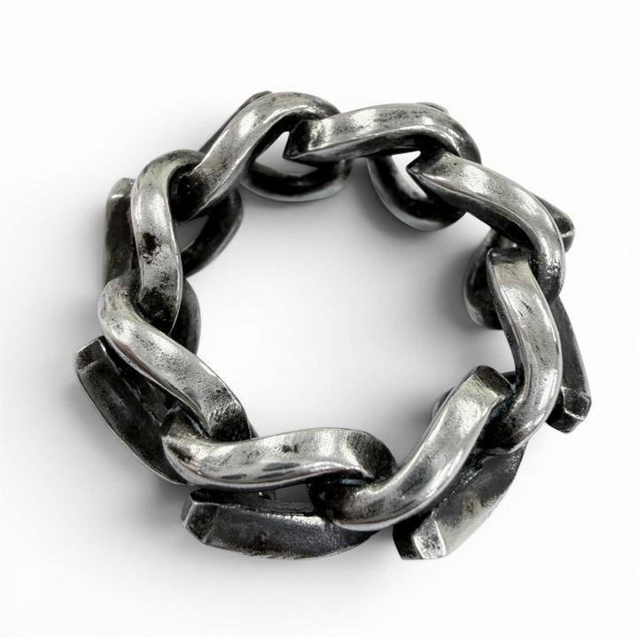 Great TIFFANY&Co. ring Forge Link Ring Current model, antique finish. AG925 50