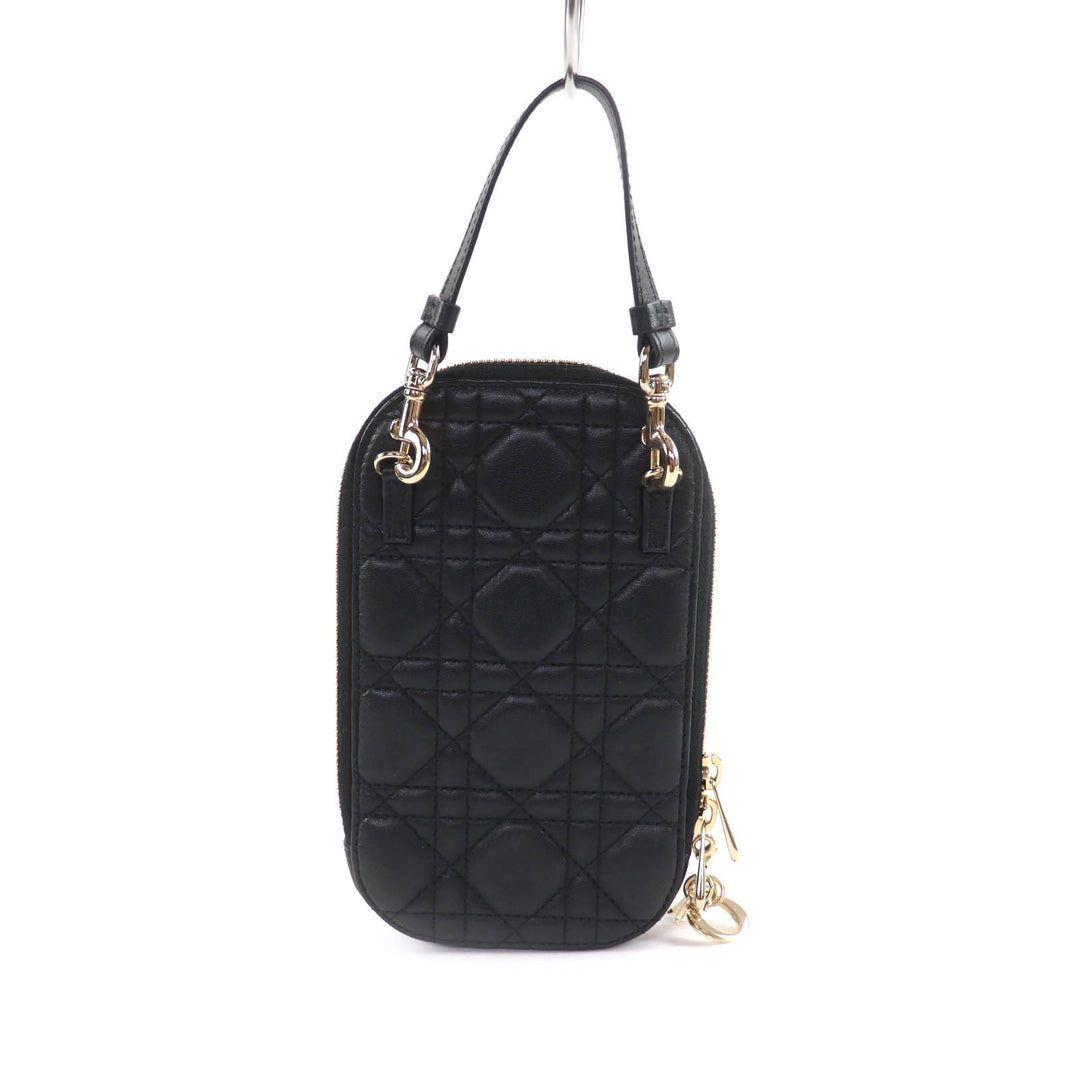 迪奥 (Christian Dior) Lady Dior Call'in Dior 手机支架，羊皮材质，货号 S0872ONMJ