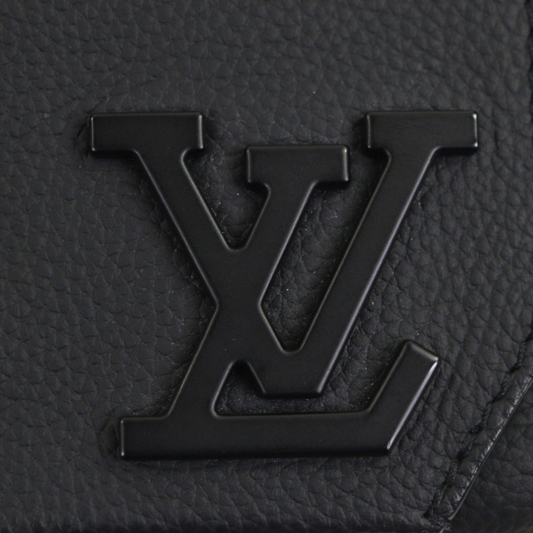 ルイ・ヴィトン スリングバッグ LV エアログラム テイクオフ スリング レザー メンズ M57081 美品