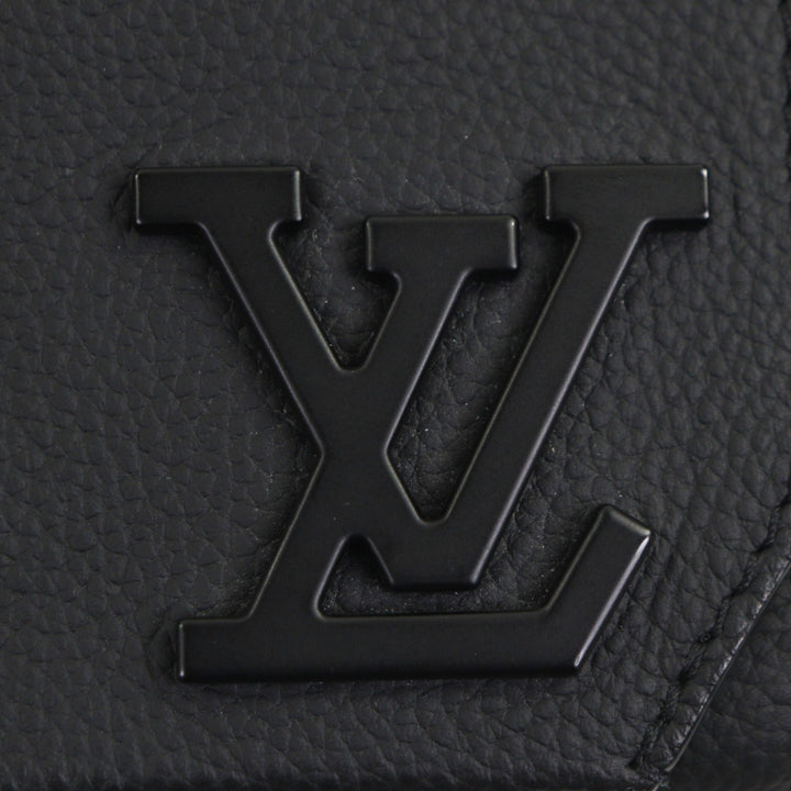 ルイ・ヴィトン スリングバッグ LV エアログラム テイクオフ スリング レザー メンズ M57081 美品